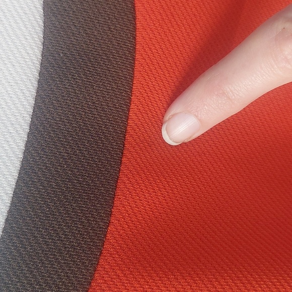 Knitmakers Vintage Orange Dress with Matching Suit Jacket size Medium - Picture 8 of 13